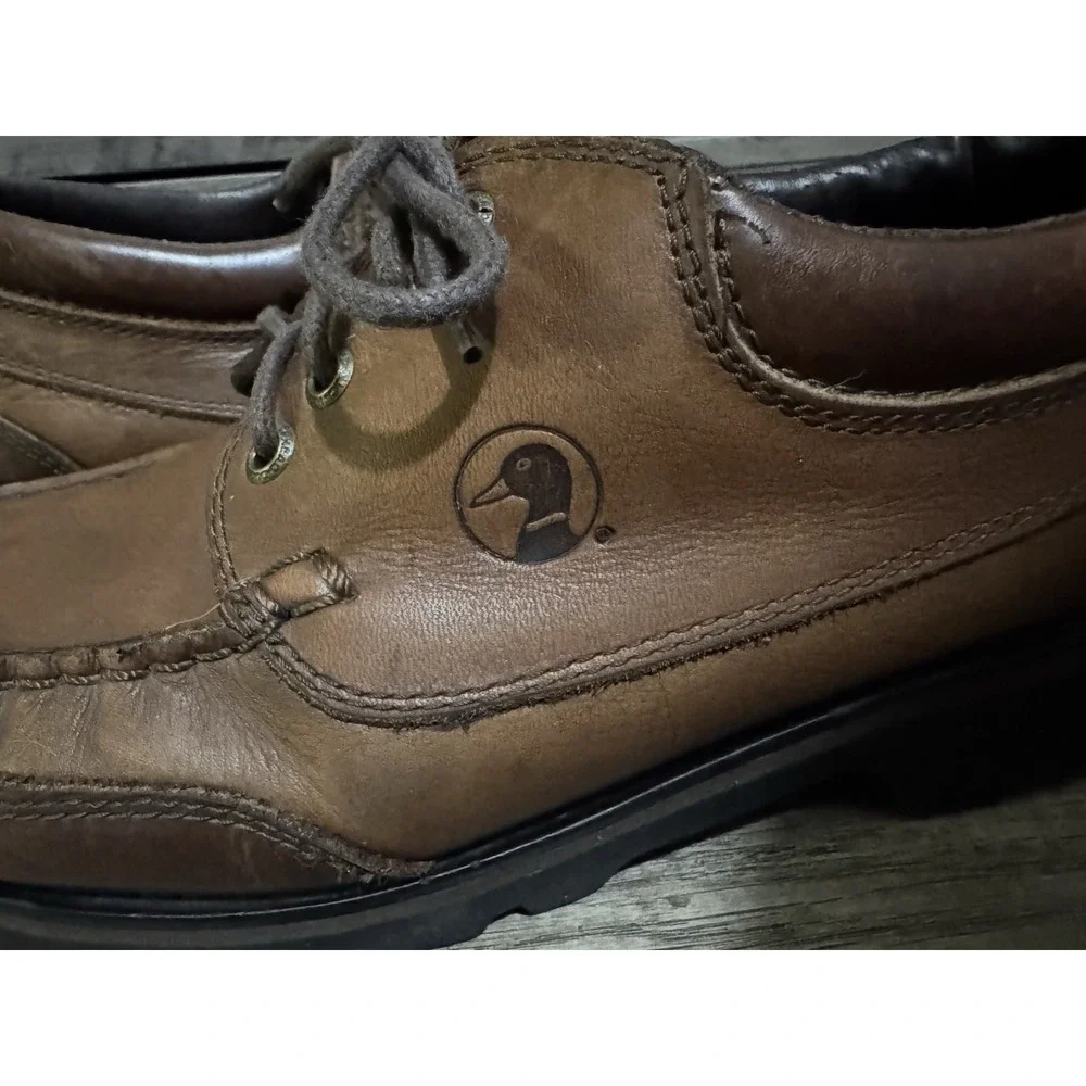 Duck Head Brown Soft Leather Dress Shoes‎ Adult Men's Size 10M